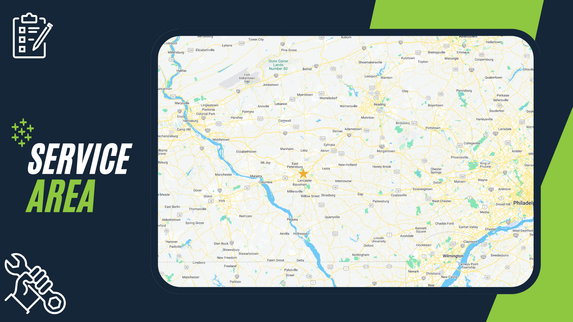 Radius Onsite Service Area