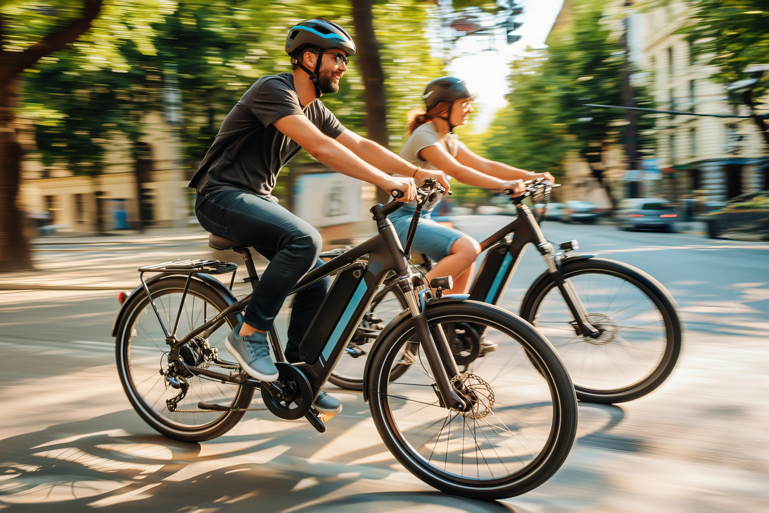 eBike rider enjoying a ride